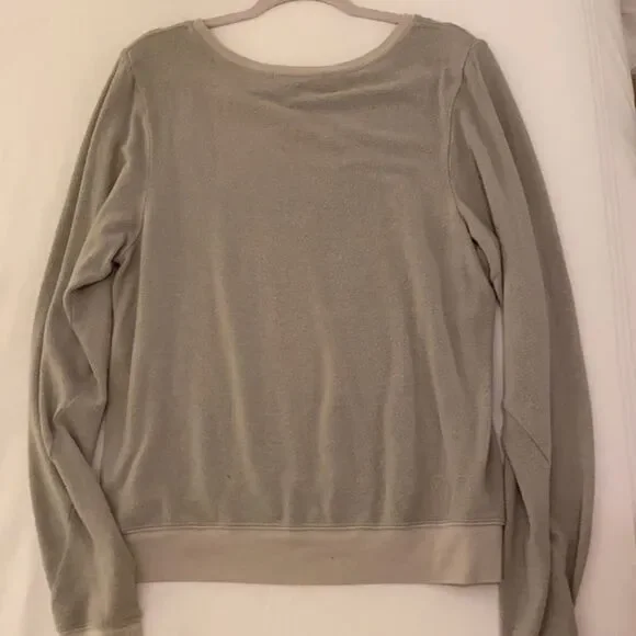 Wildfox “Shopping is my Cardio” Nude Pullover Size M - Picture 5 of 6